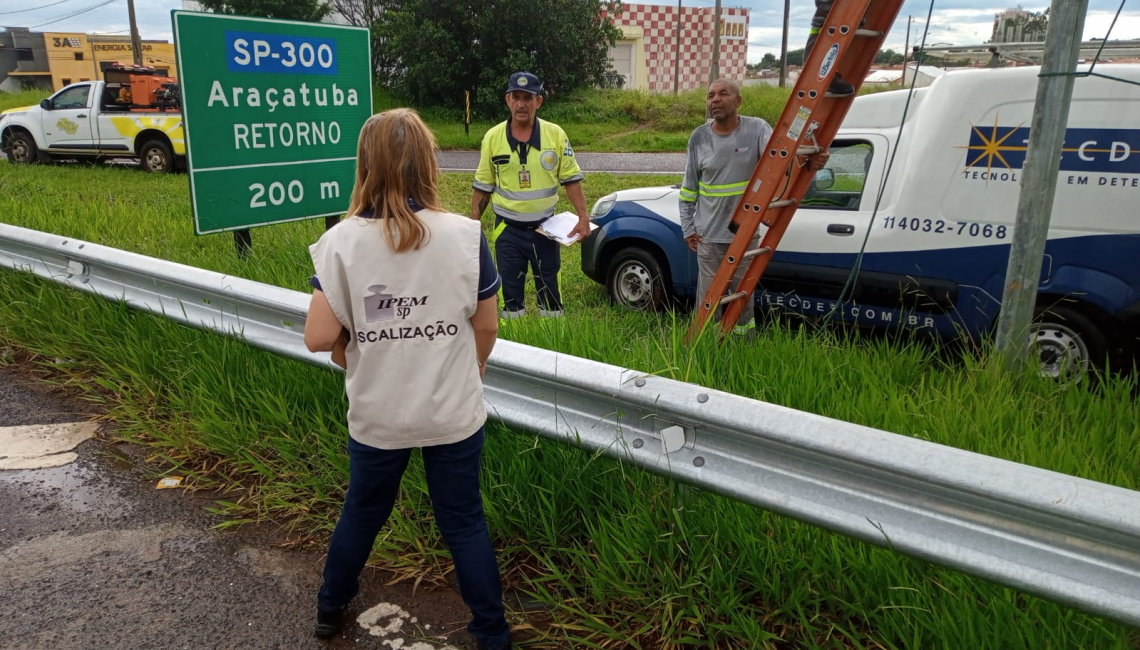 Em Araçatuba, Ipem-SP verifica radares na rodovia SPA-018/461